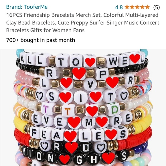 Taylor Swift Other - Swifty fans, 16 friendship bracelets